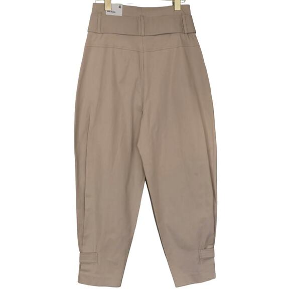 Express NWT Tan Paper Bag Pants Sz. US 4 short - Picture 2 of 7